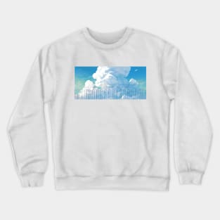 Cats walk on the fence Crewneck Sweatshirt